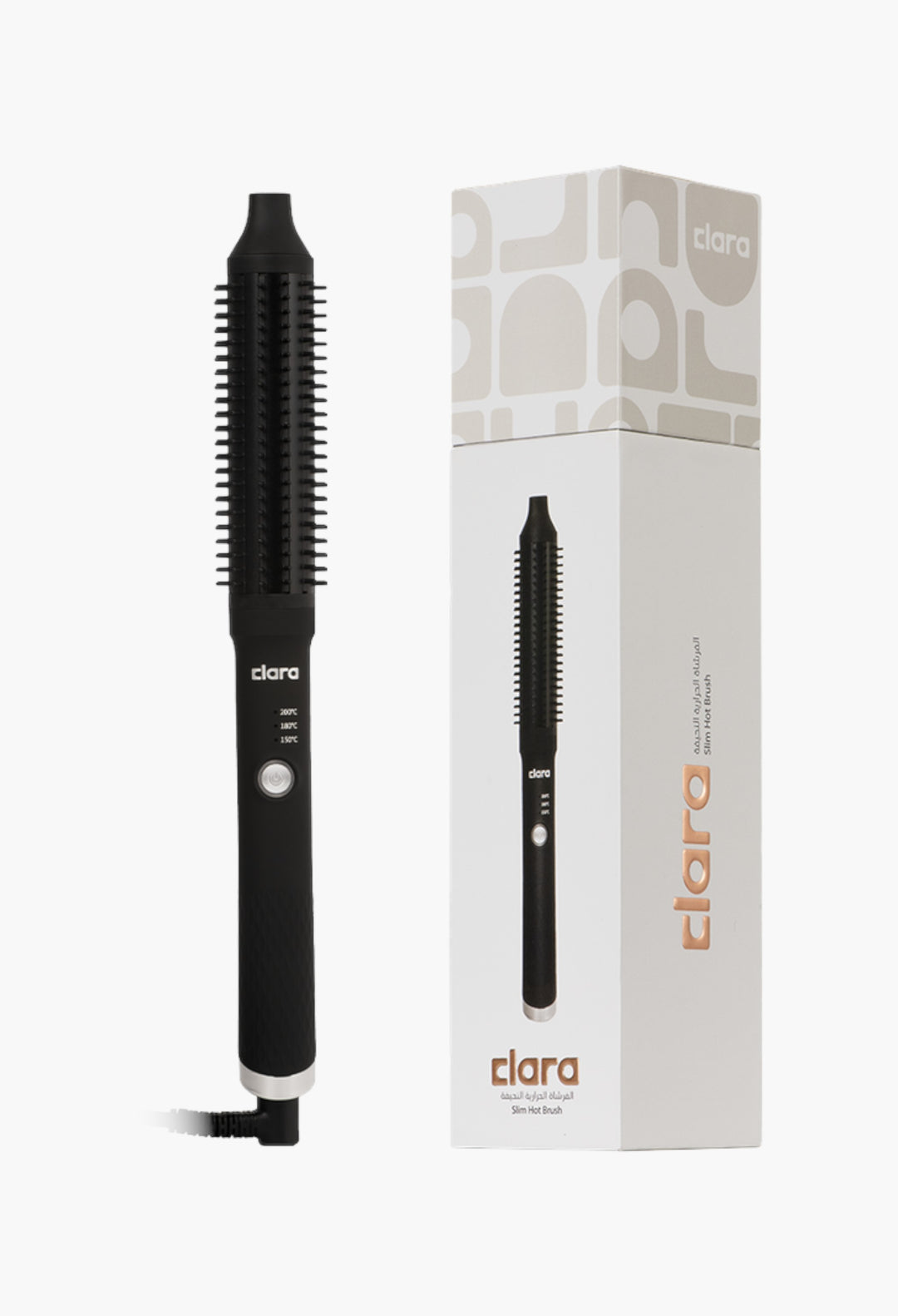 Black - Slim thermal brush - GLAM MODA