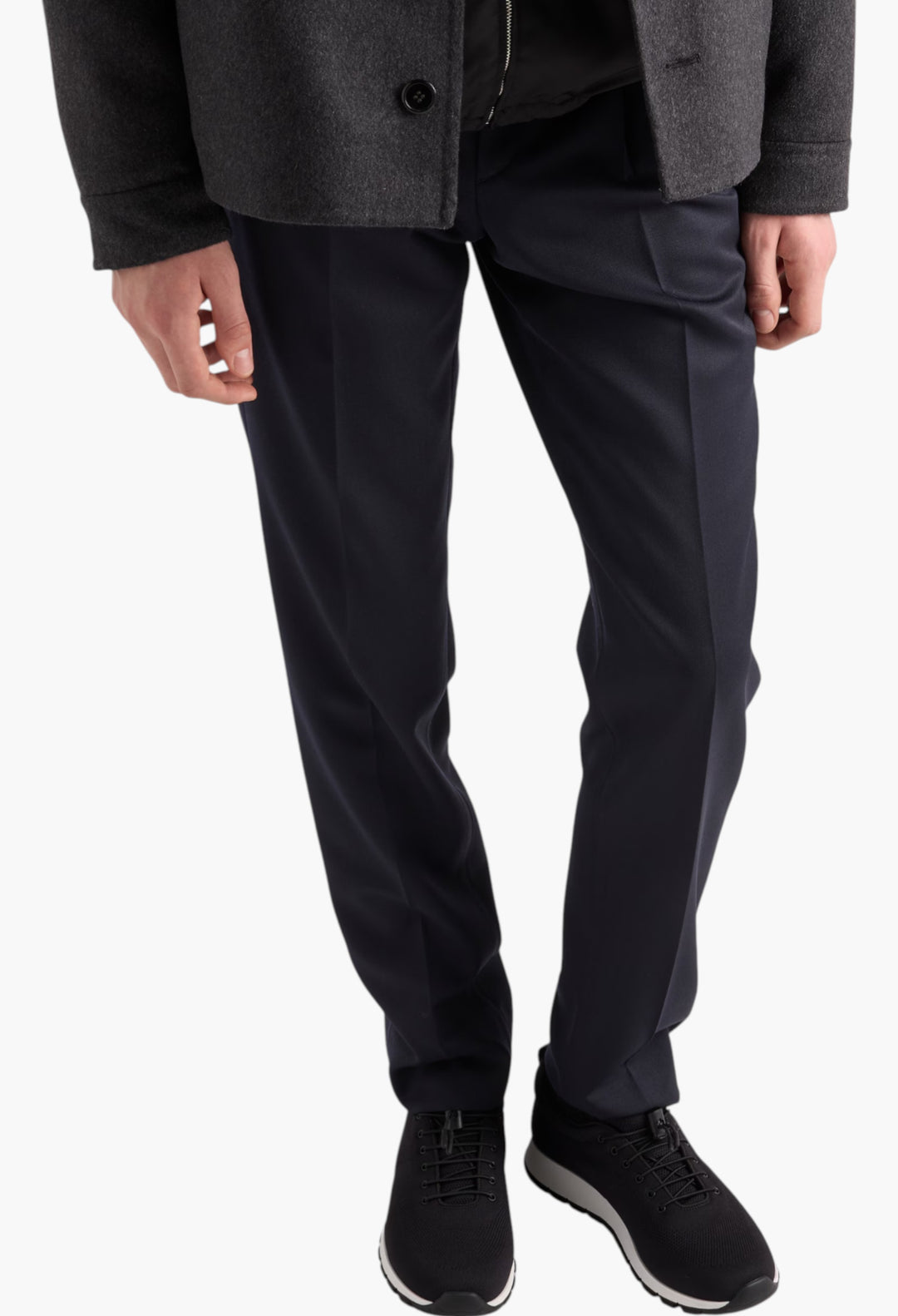 Black - Stretch Knit Sneakers - GLAM MODA