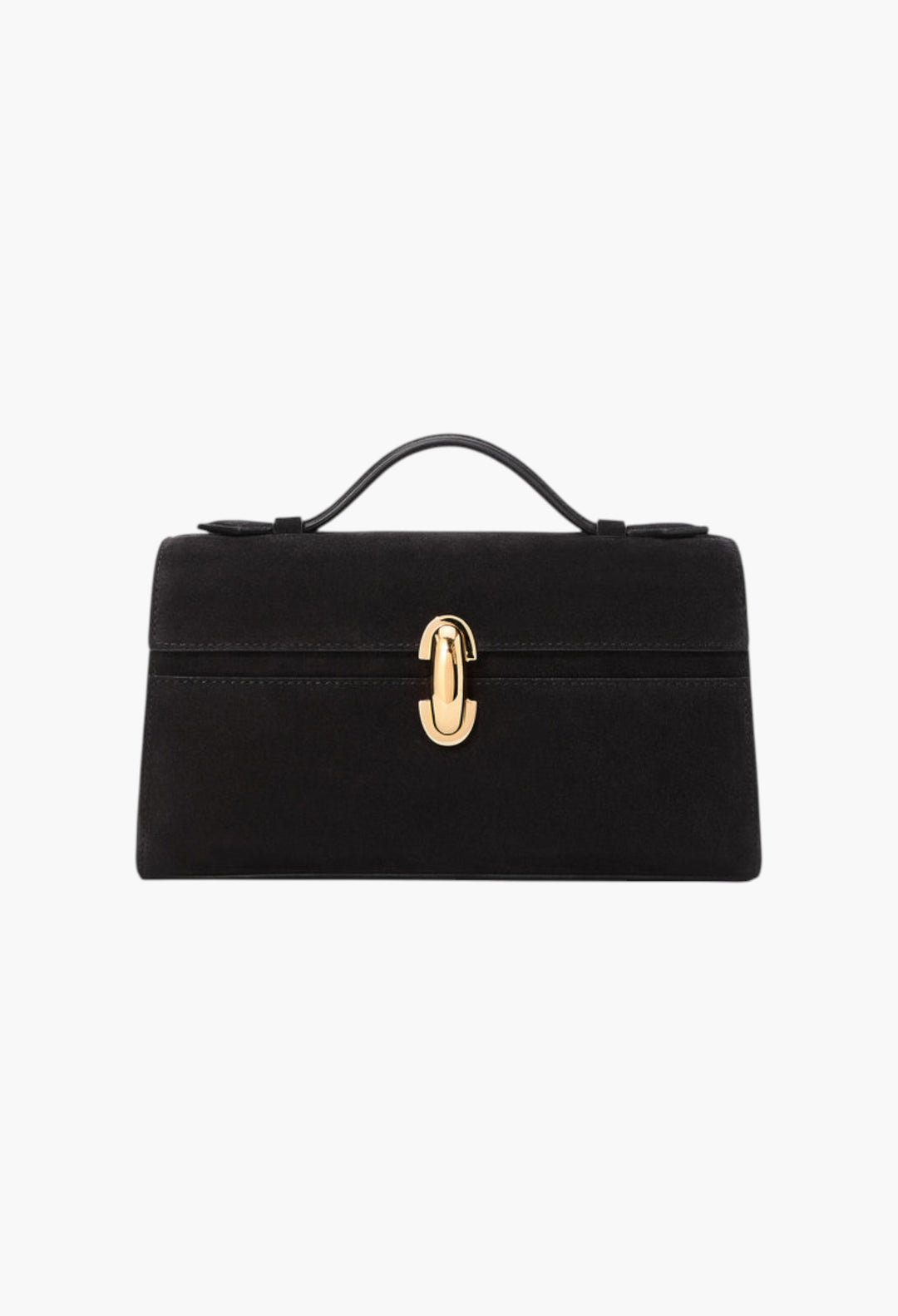 Black Suede - Symmetry Pochette - GLAM MODA