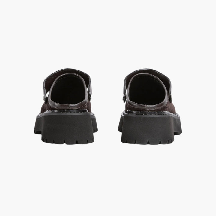 Black Suede - Women's Mule With Horsebit - GLAM MODA