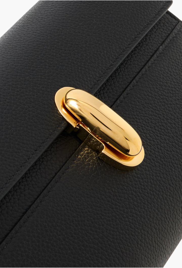 Black - Symmetry Mini Textured-Leather Shoulder Bag - GLAM MODA