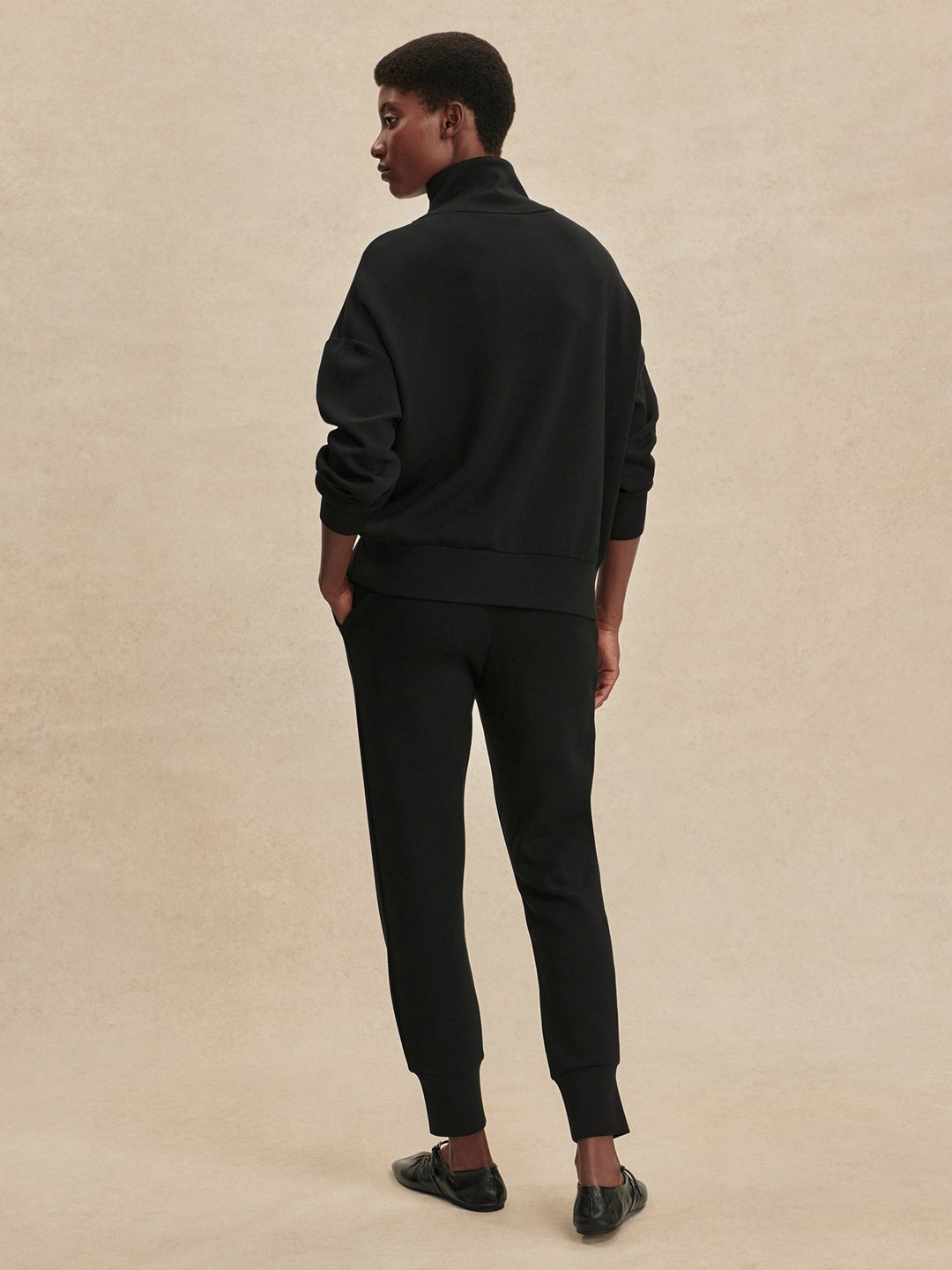 Black - The Slim Cuff Pant 30" - GLAM MODA