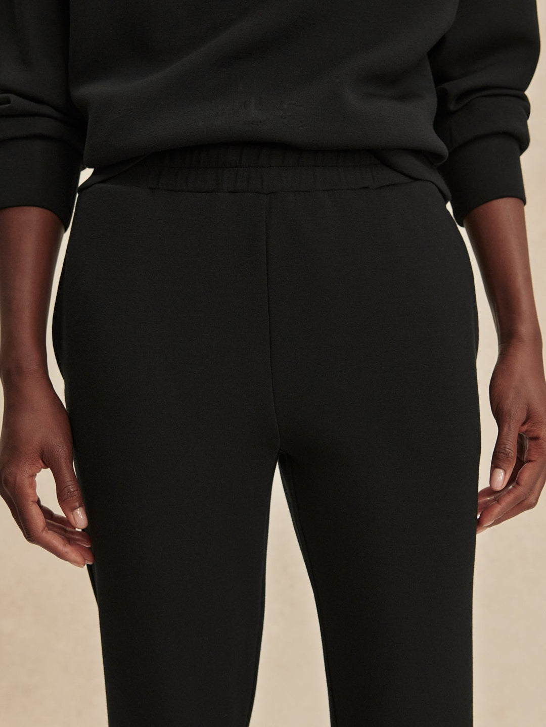 Black - The Slim Cuff Pant 30" - GLAM MODA