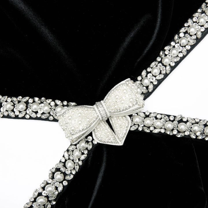 Black Velvet Cut Out Maxi Dress - GLAM MODA