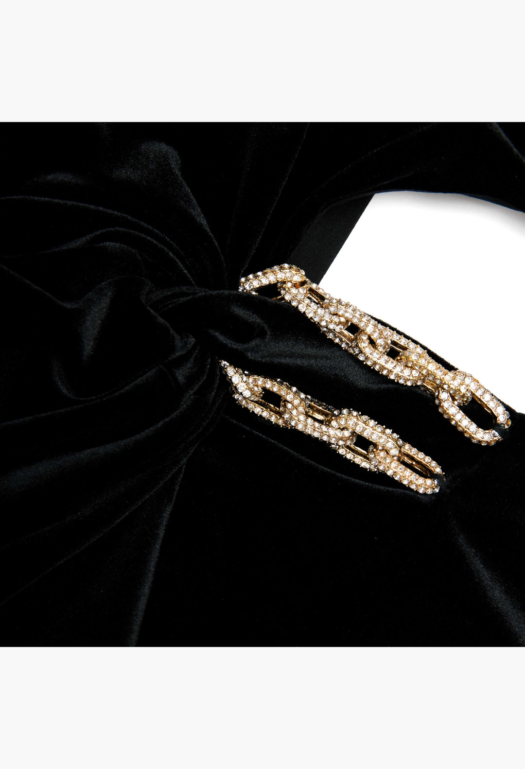 Black Velvet Embellished Maxi Dress - GLAM MODA