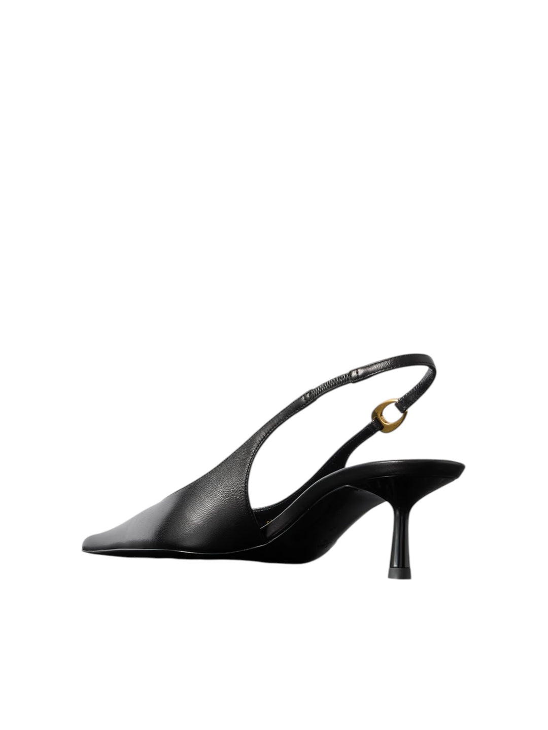Black - Vendôme Embellished Leather Slingback Pumps - GLAM MODA