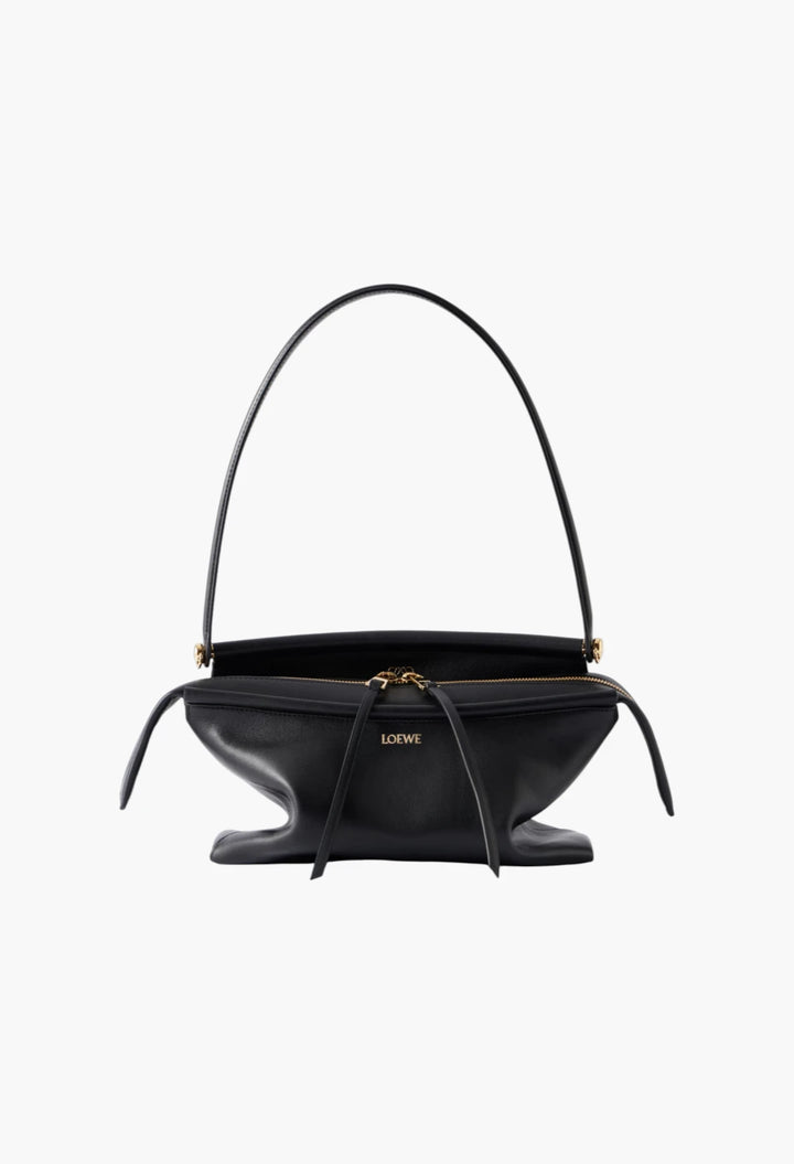 Whisker leather shoulder bag