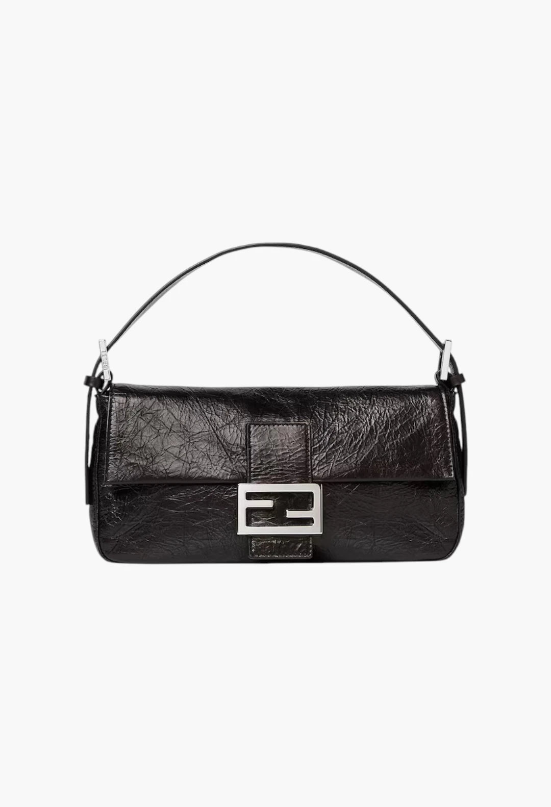 Baguette® 26424 Crackled black leather bag