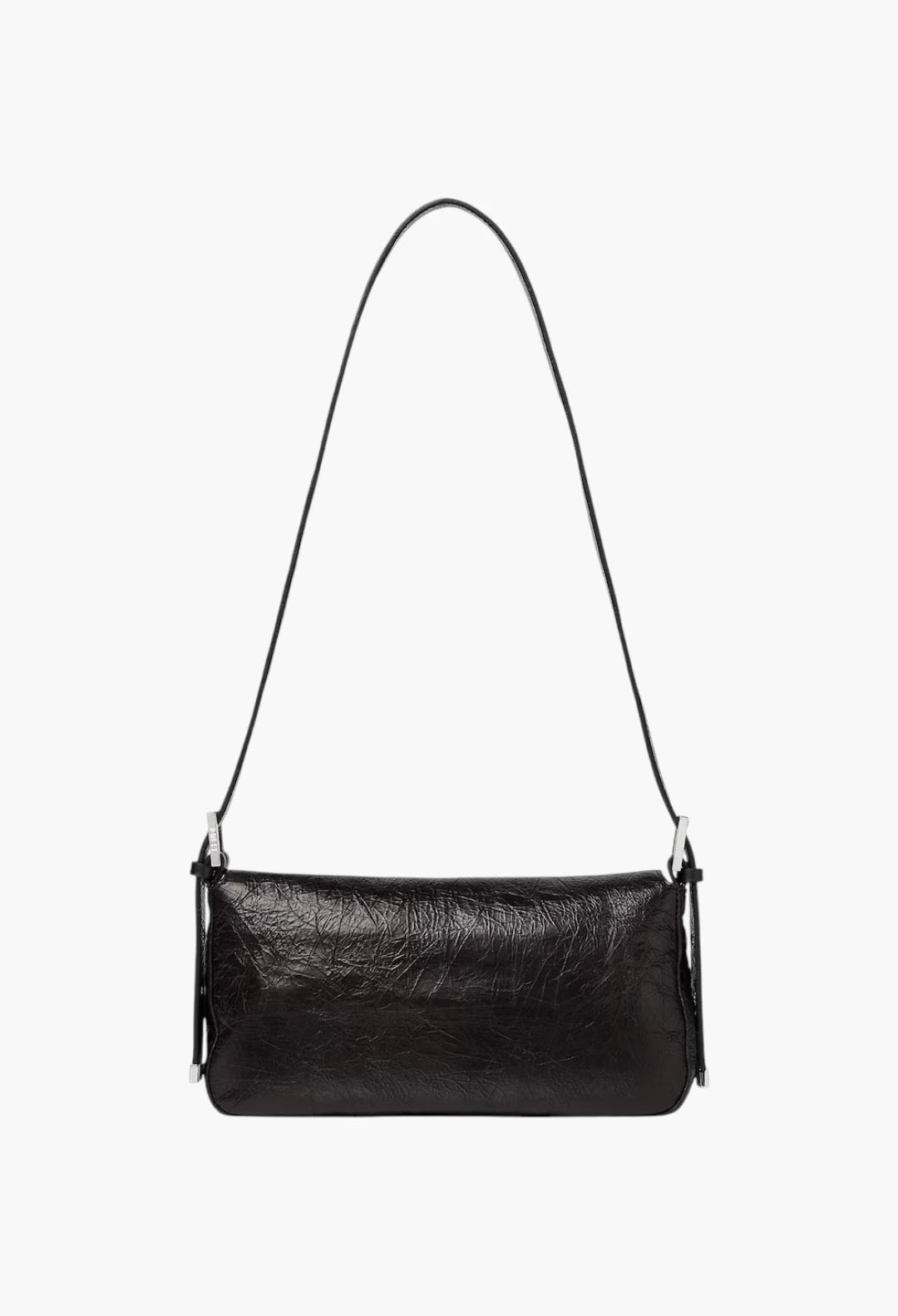Baguette® 26424 Crackled black leather bag