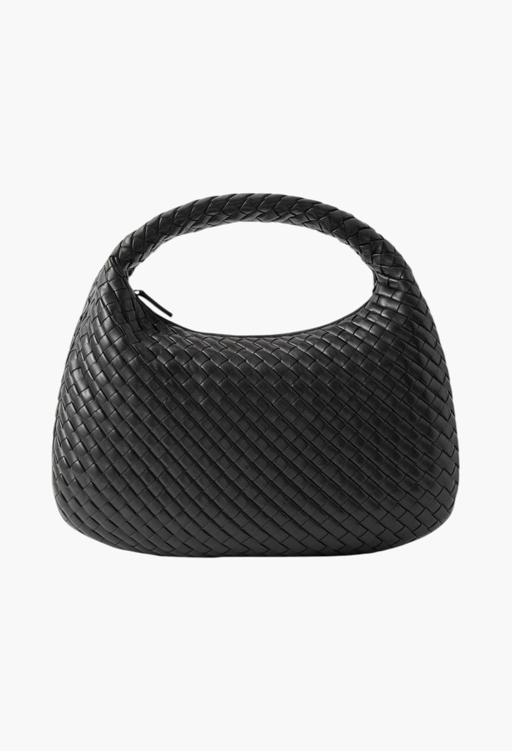 Veneta Medium Intrecciato Leather Shoulder Bag