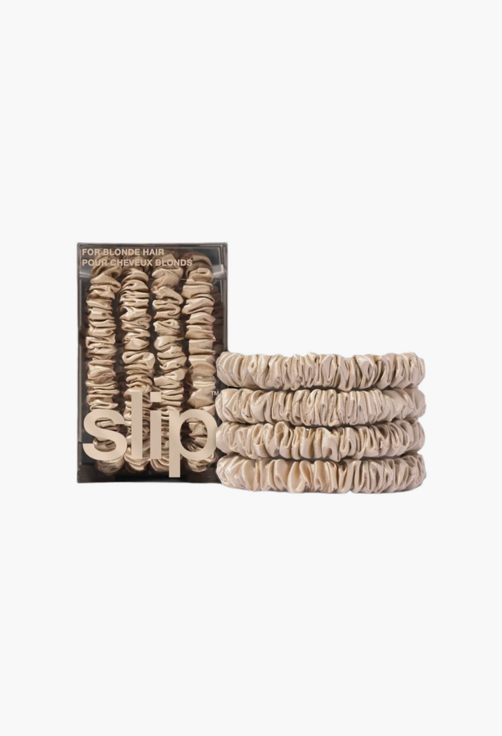 Blonde - Slip Pure Silk Skinny Scrunchie - GLAM MODA