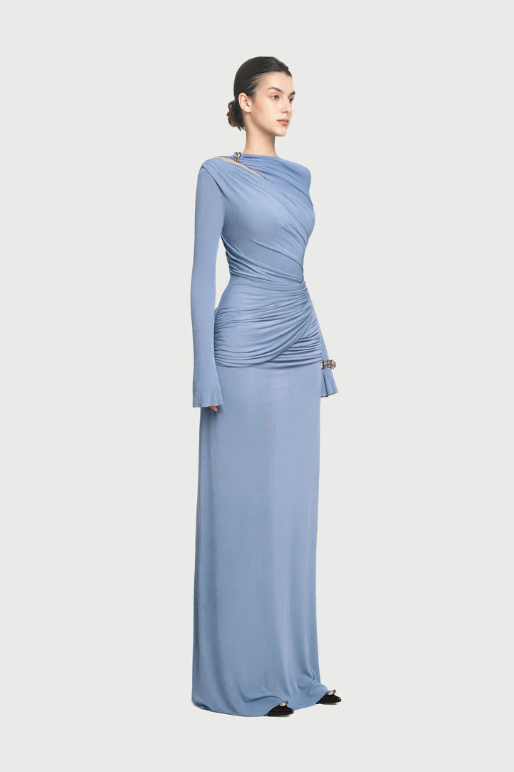 Blue - Amara Dress - GLAM MODA