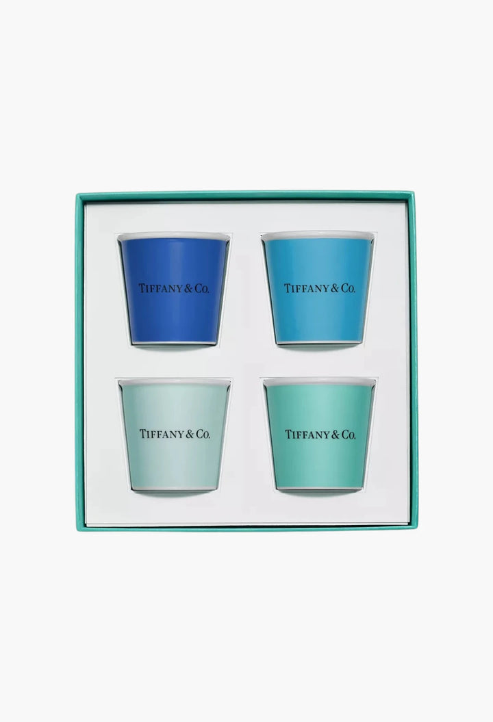 Tiffany Espresso Cups in Bone China, Set of Four