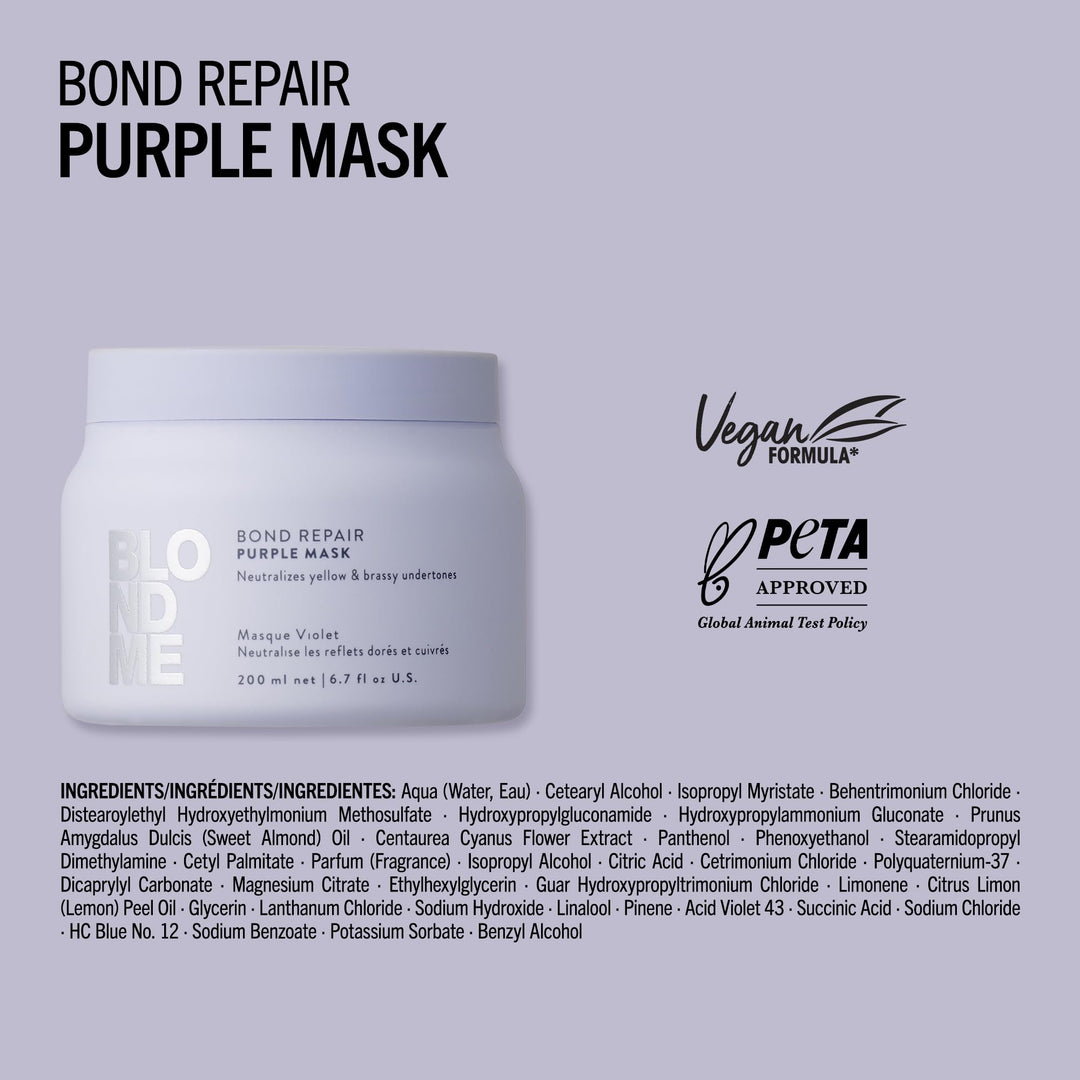 Bond Repair Purple Mask - GLAM MODA