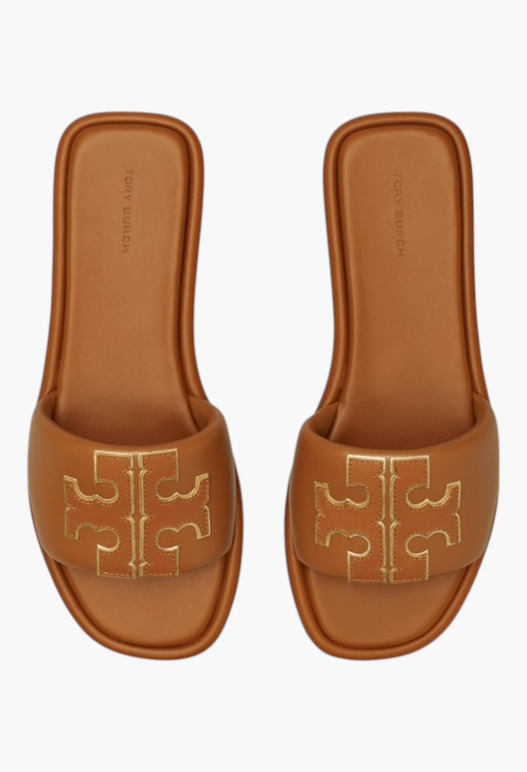 Bourbon Miele/Gold - Double T Sport Slide - GLAM MODA