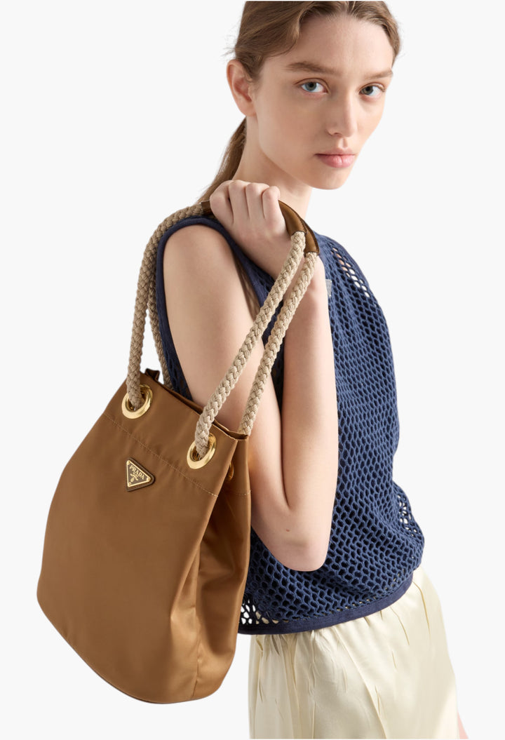 Brandy - Prada Mariner Re-Nylon Bucket Bag - GLAM MODA