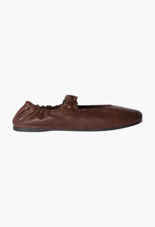 Briarwood - Ruches Nappa Leather Ballerinas