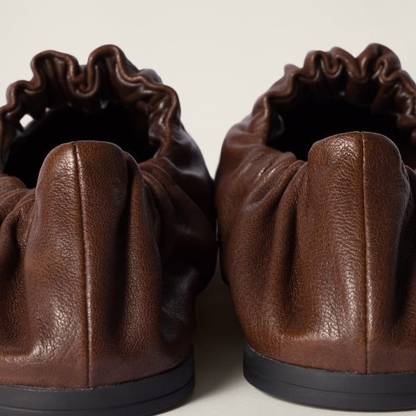 Briarwood - Ruches Nappa Leather Ballerinas
