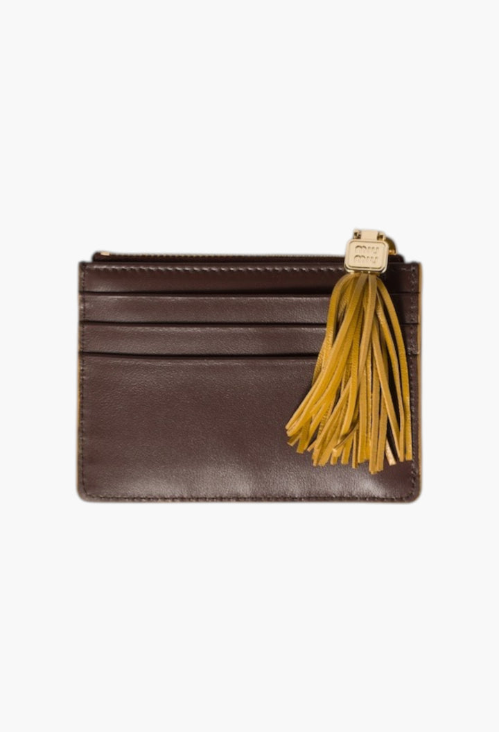 Briarwood/Whisky - Leather Card Holder - GLAM MODA