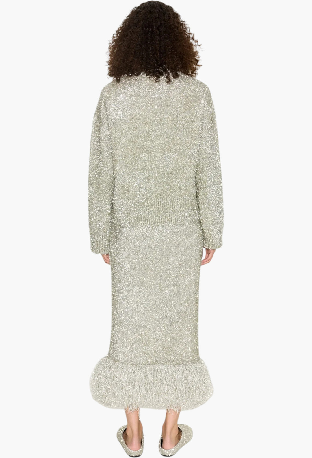 Brink Tinsel Knit Skirt - GLAM MODA