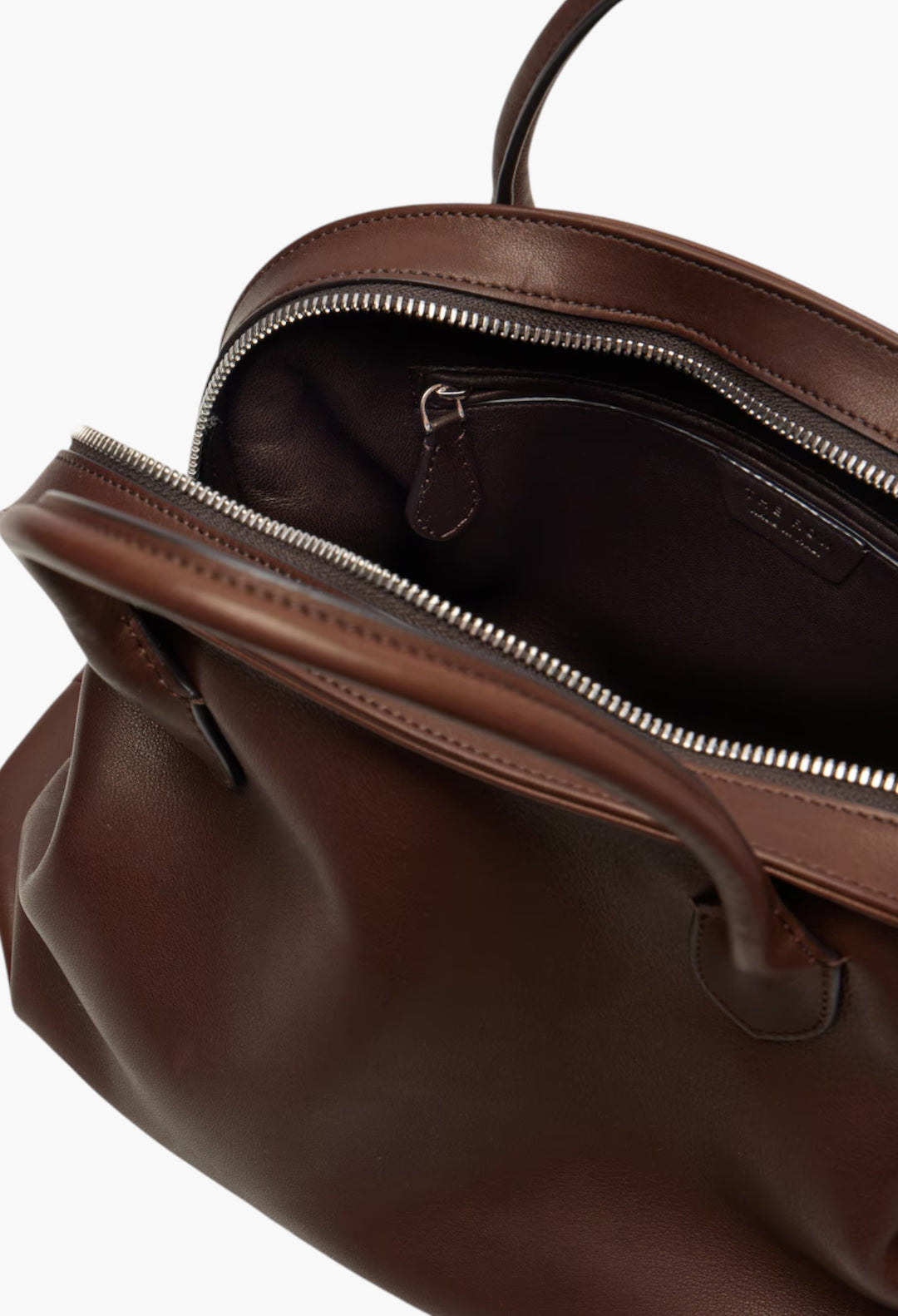 Brown - Agnes Leather Tote Bag - GLAM MODA