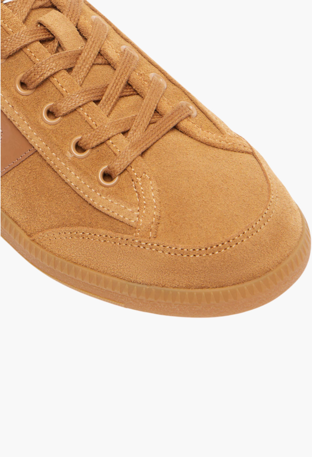 Brown - Klyce Leather-Trimmed Suede Sneakers - GLAM MODA