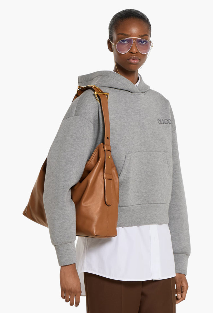 Brown Leather - Gucci Beatrix Large Tote Bag - GLAM MODA