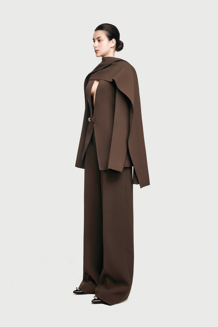 Brown - Mika Blazer - GLAM MODA