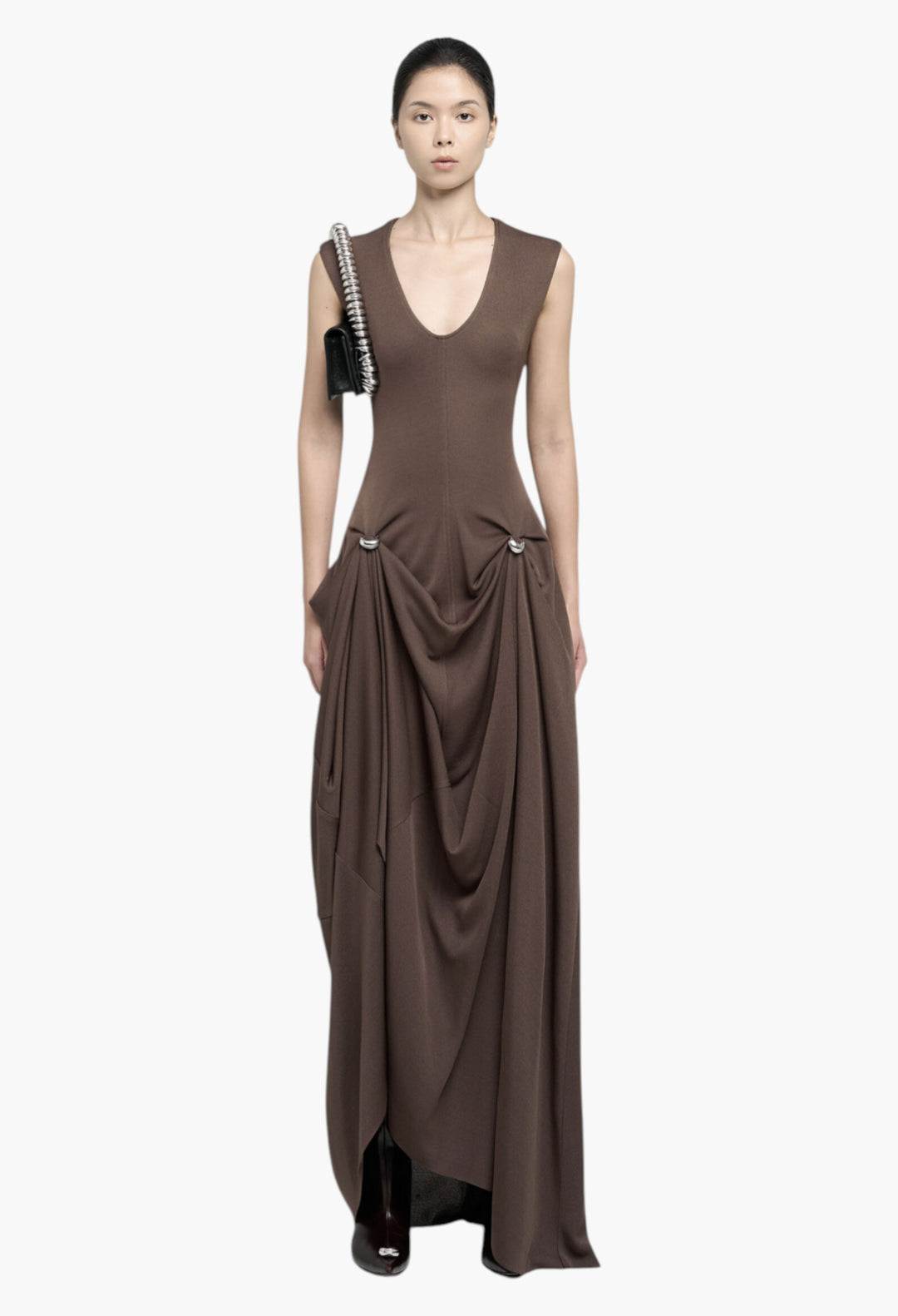 Brown - Ochna Dress - GLAM MODA