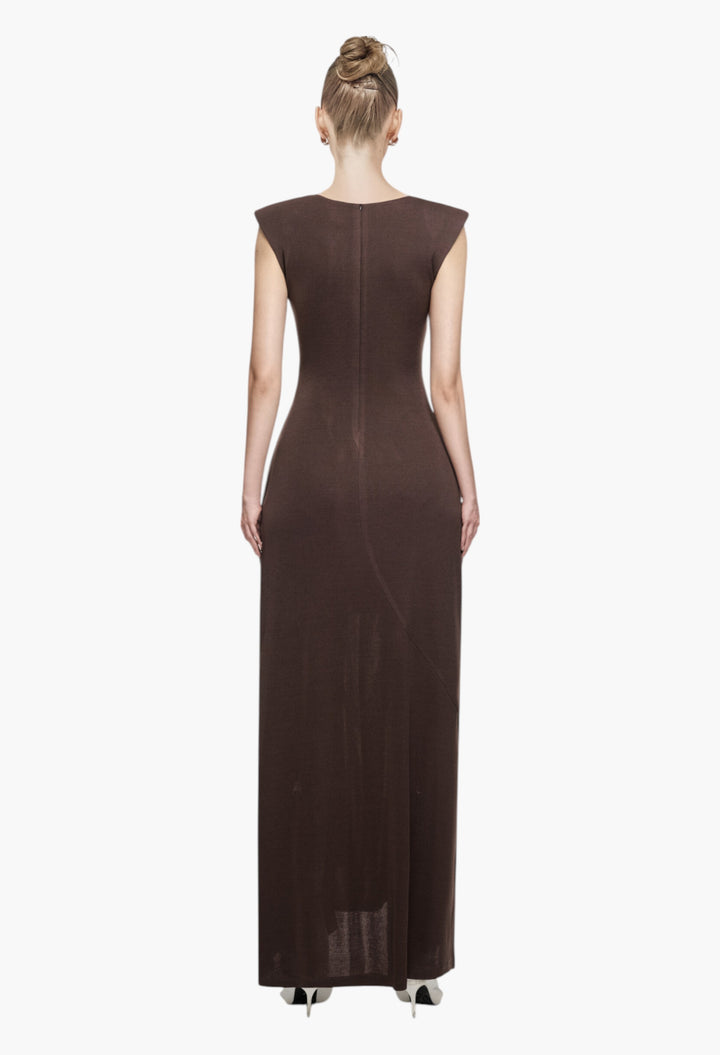 Brown - Rosy Dress - GLAM MODA