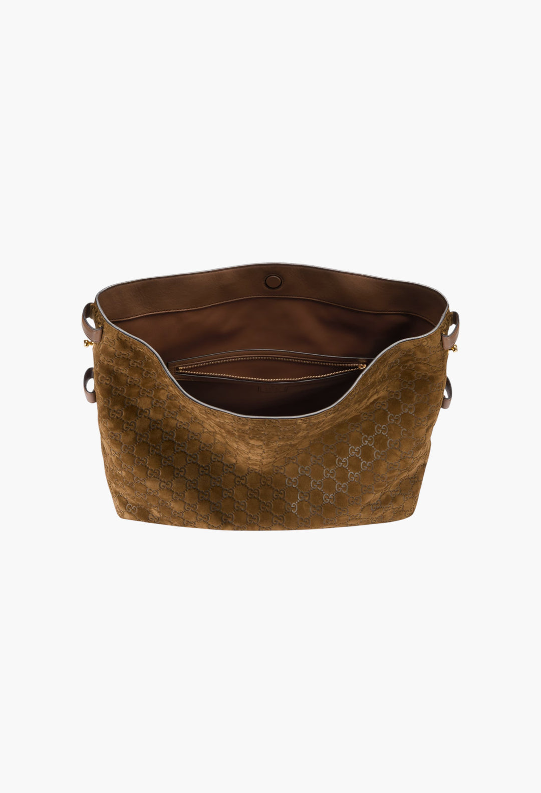 Brown Suede - Gucci Beatrix Large Tote Bag - GLAM MODA