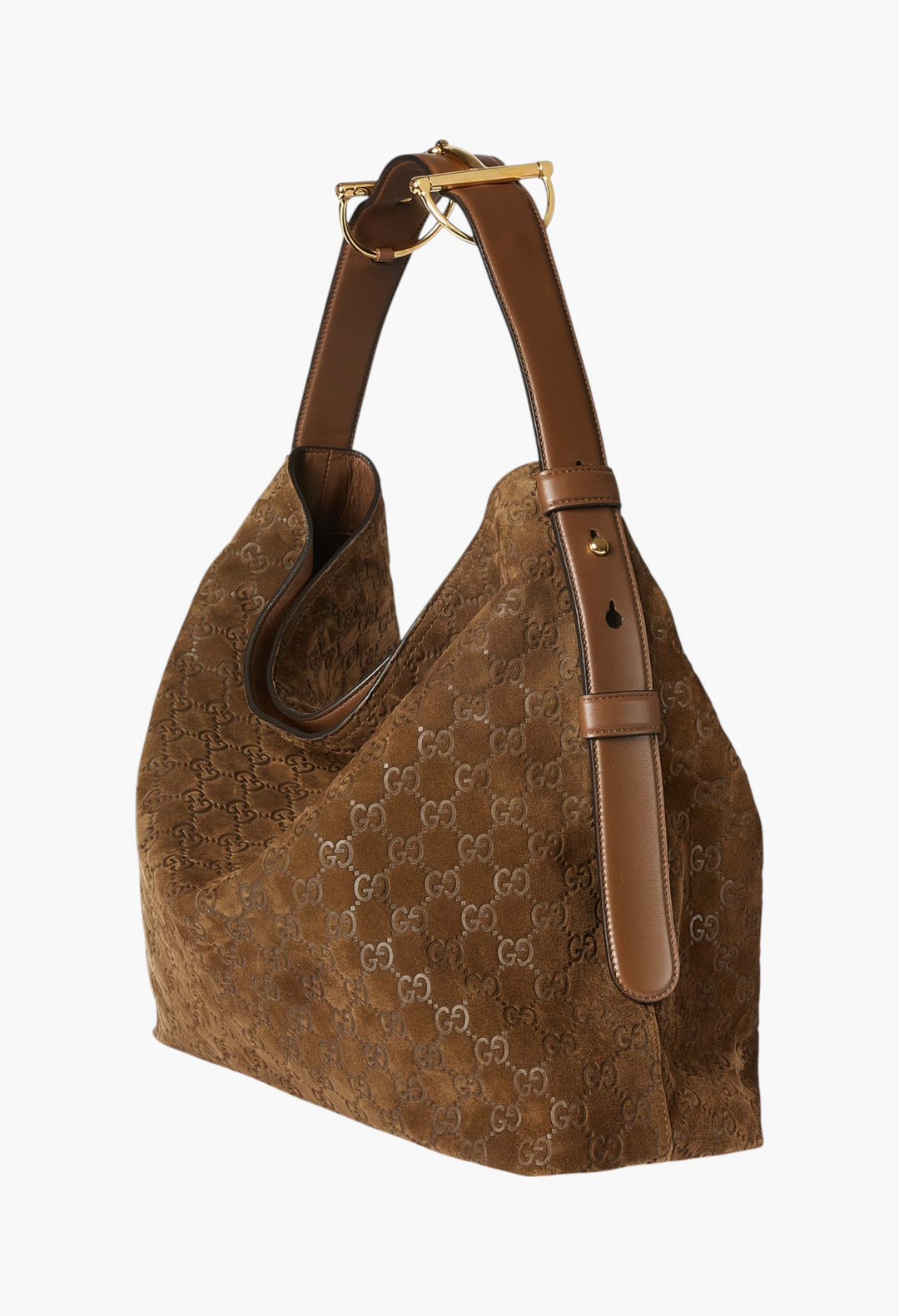 Brown Suede - Gucci Beatrix Large Tote Bag - GLAM MODA