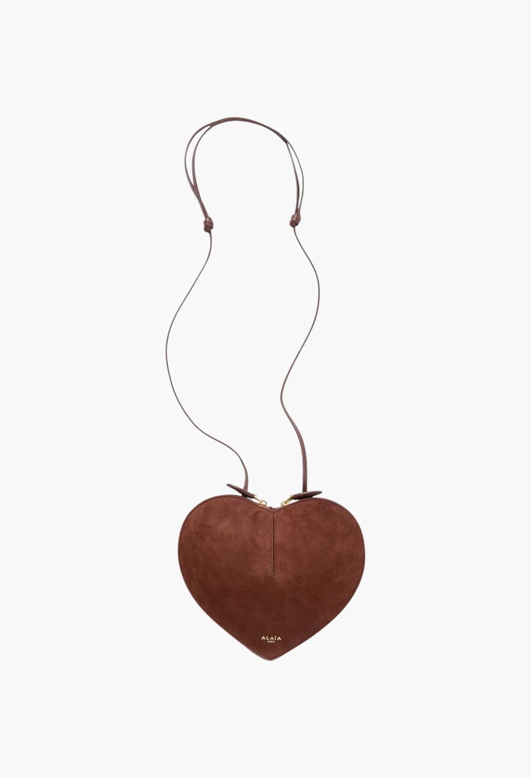 Le Coeur suede and leather shoulder bag