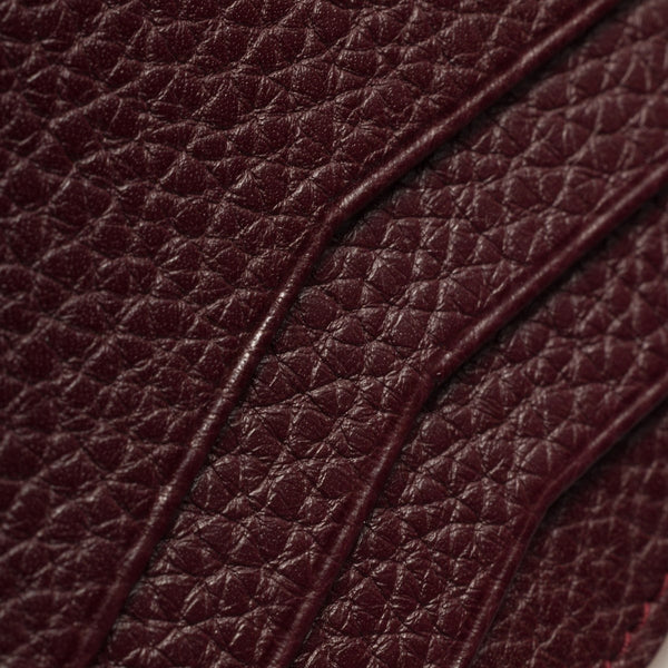 Burgundy - Leather Card Holder