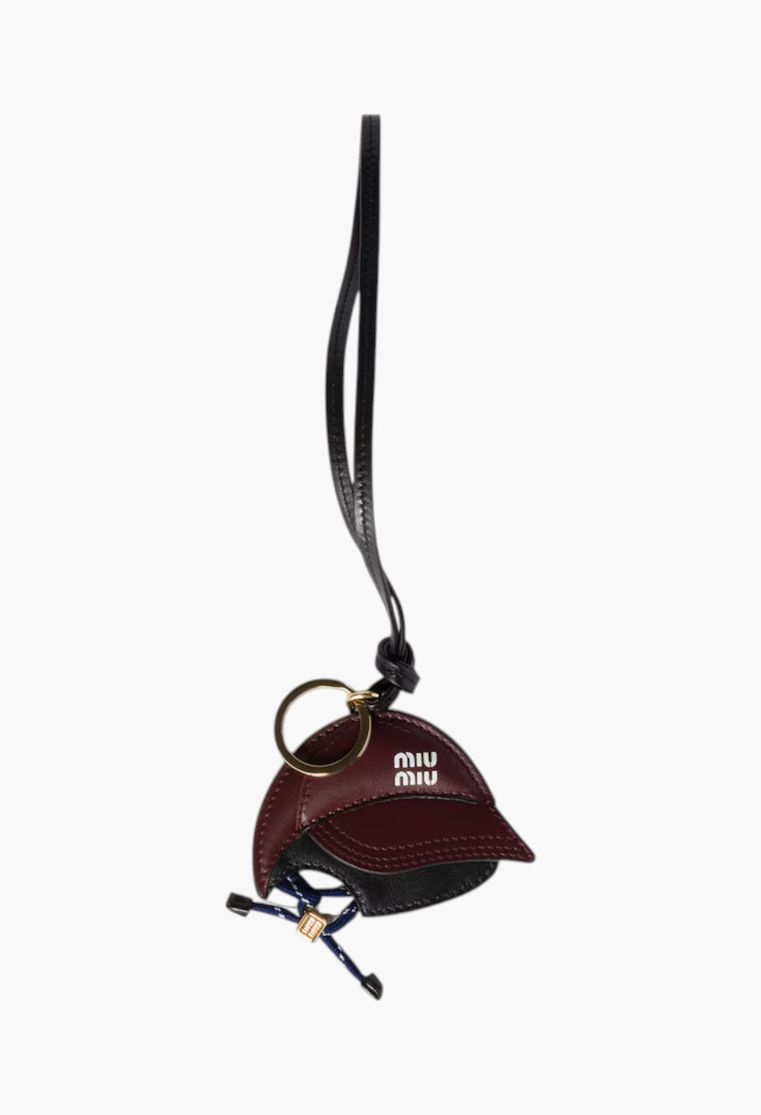 Burgundy - Leather Key Ring Trick - GLAM MODA