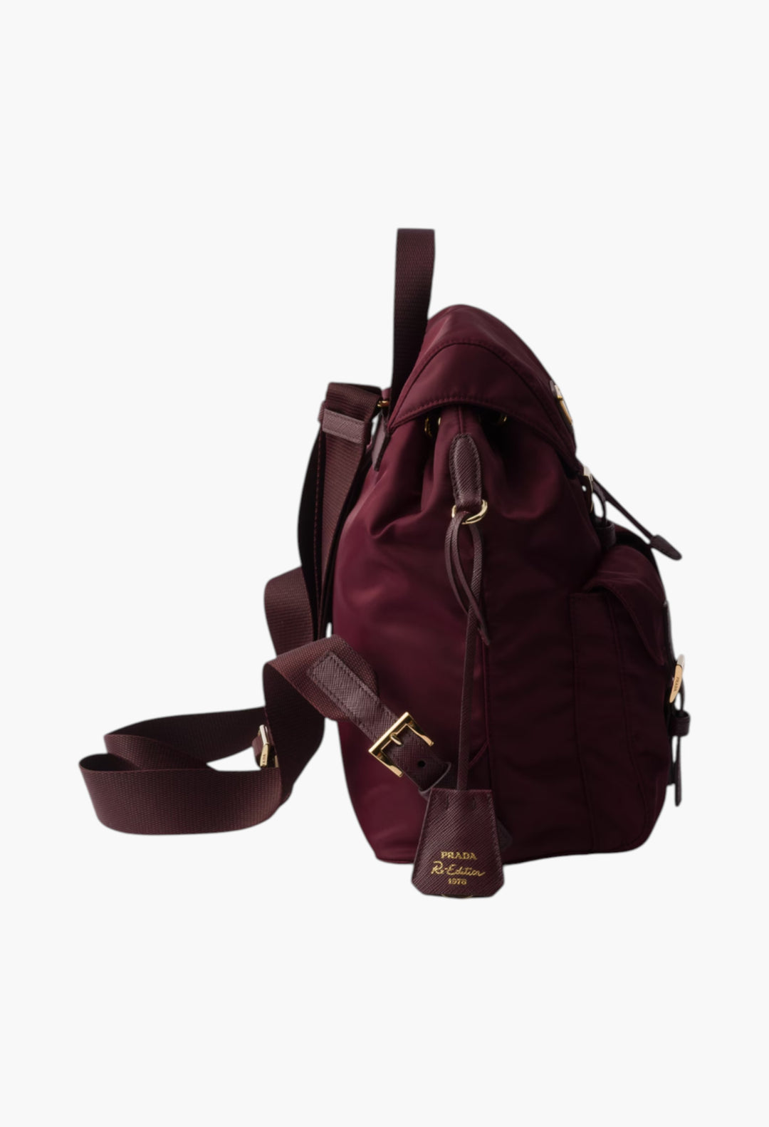 Burgundy - Prada Re-Edition 1978 Small Re-Nylon Backpack - GLAM MODA