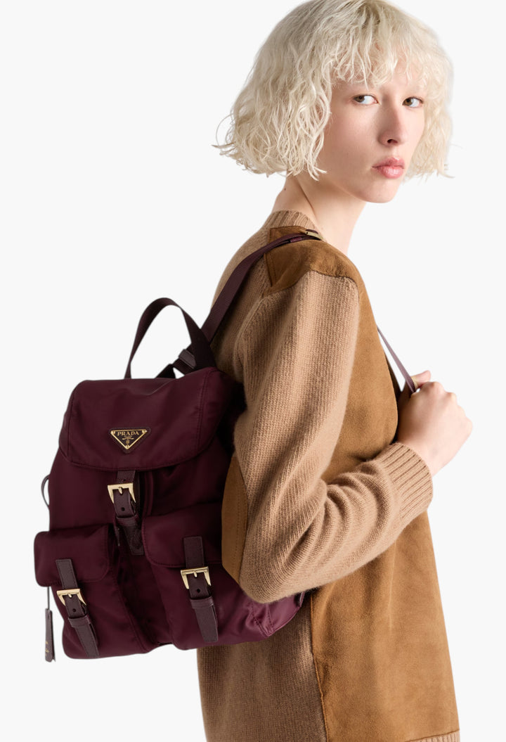 Burgundy - Prada Re-Edition 1978 Small Re-Nylon Backpack - GLAM MODA