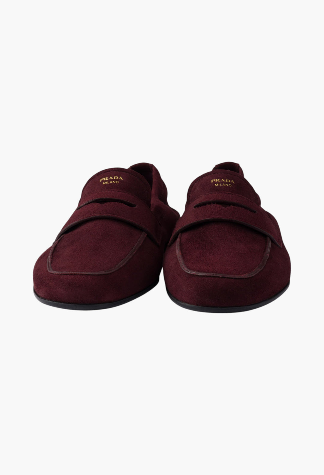Burgundy - Shuffle Antiqued Suede Loafers - GLAM MODA