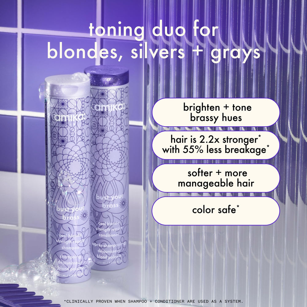 Bust Your Brass Cool Blonde Repair Shampoo 275ml - GLAM MODA