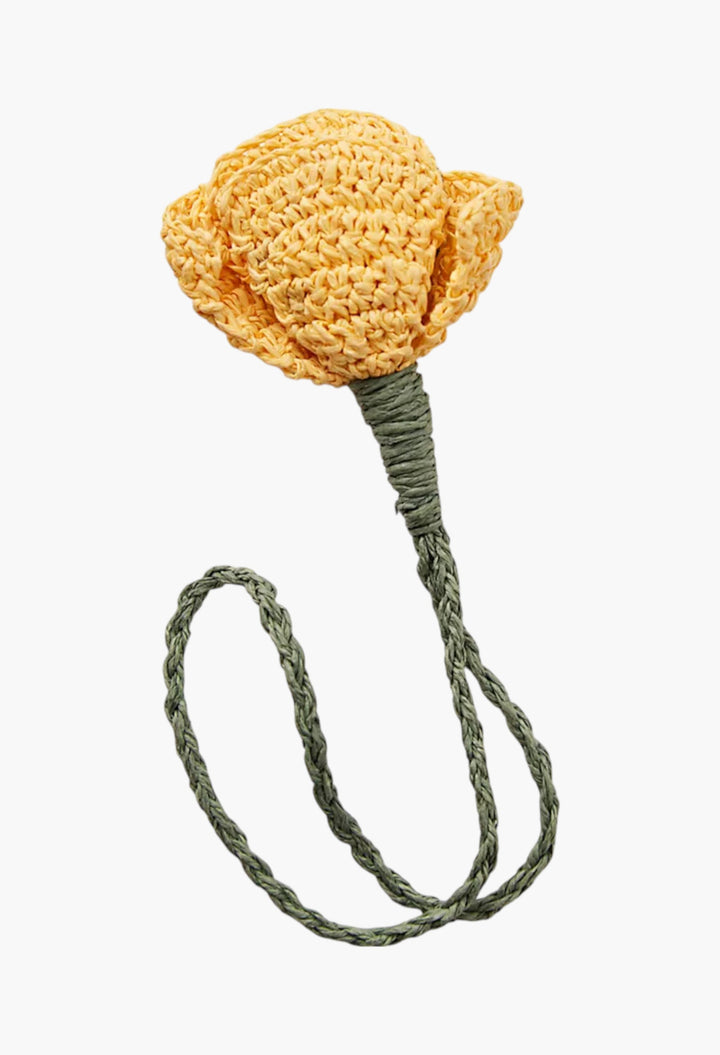 Buttercup - Hibiscus Flower Bag Charm - GLAM MODA