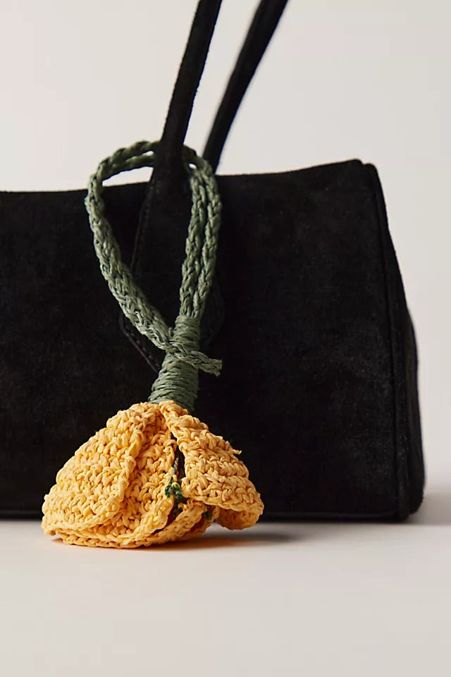 Buttercup - Hibiscus Flower Bag Charm - GLAM MODA