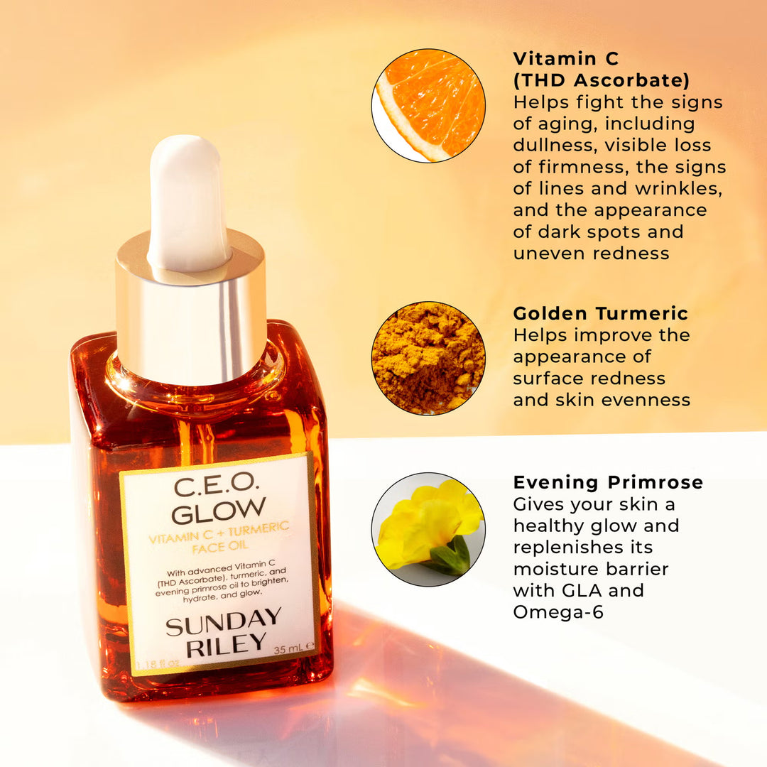 C.E.O. Glow Vitamin C + Turmeric Face Oil - GLAM MODA