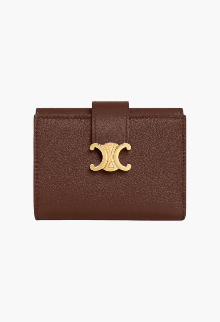 Fine Strap Wallet Nino In Supple Grained Calfskin - GLAM MODA