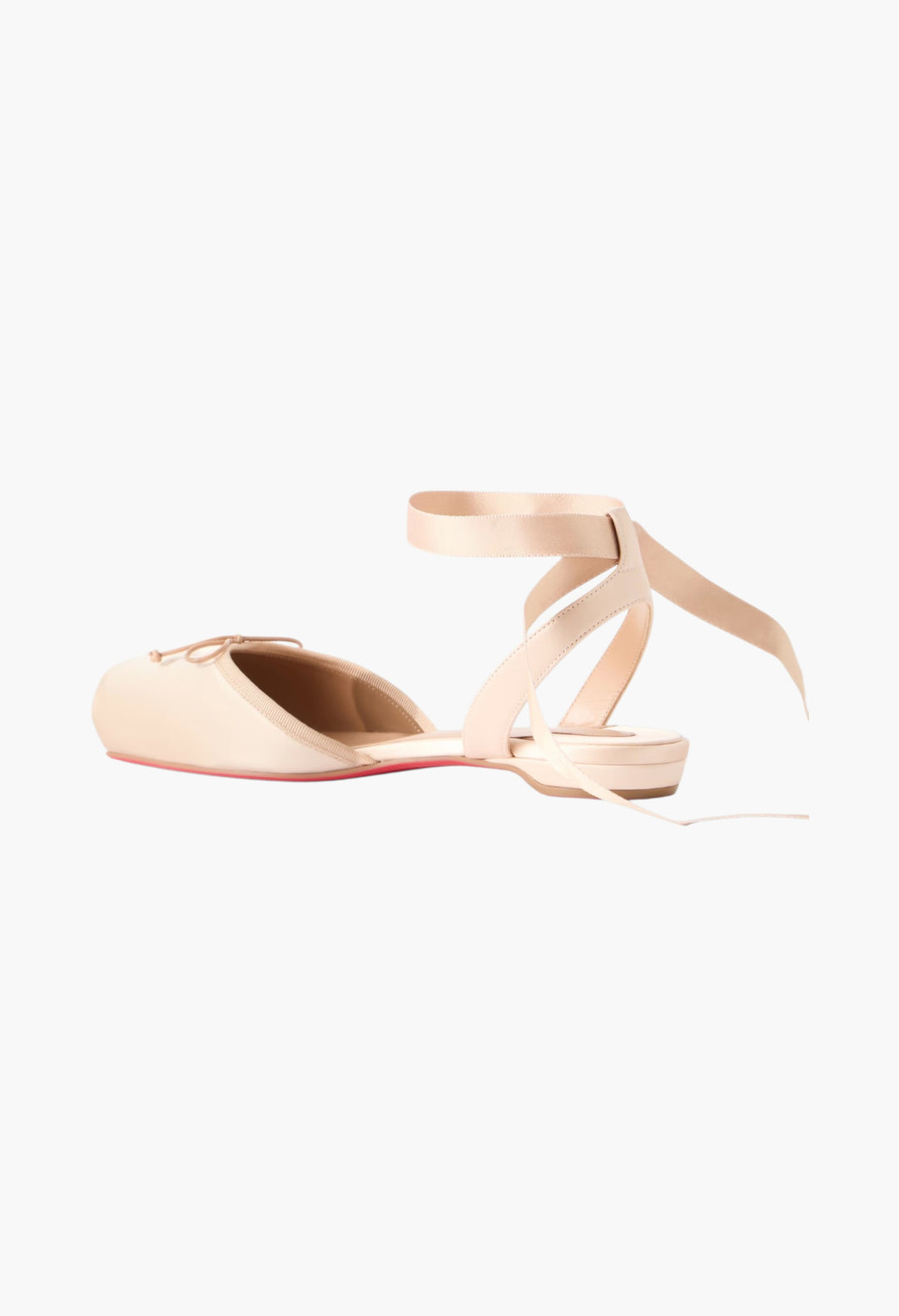 Cassia Bow-Detailed Grosgrain-Trimmed Satin Flats
