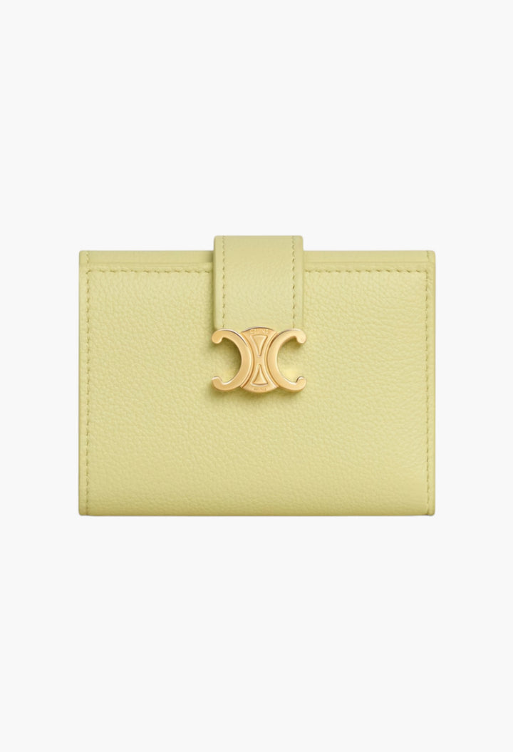 Fine Strap Wallet Nino In Supple Grained Calfskin - GLAM MODA