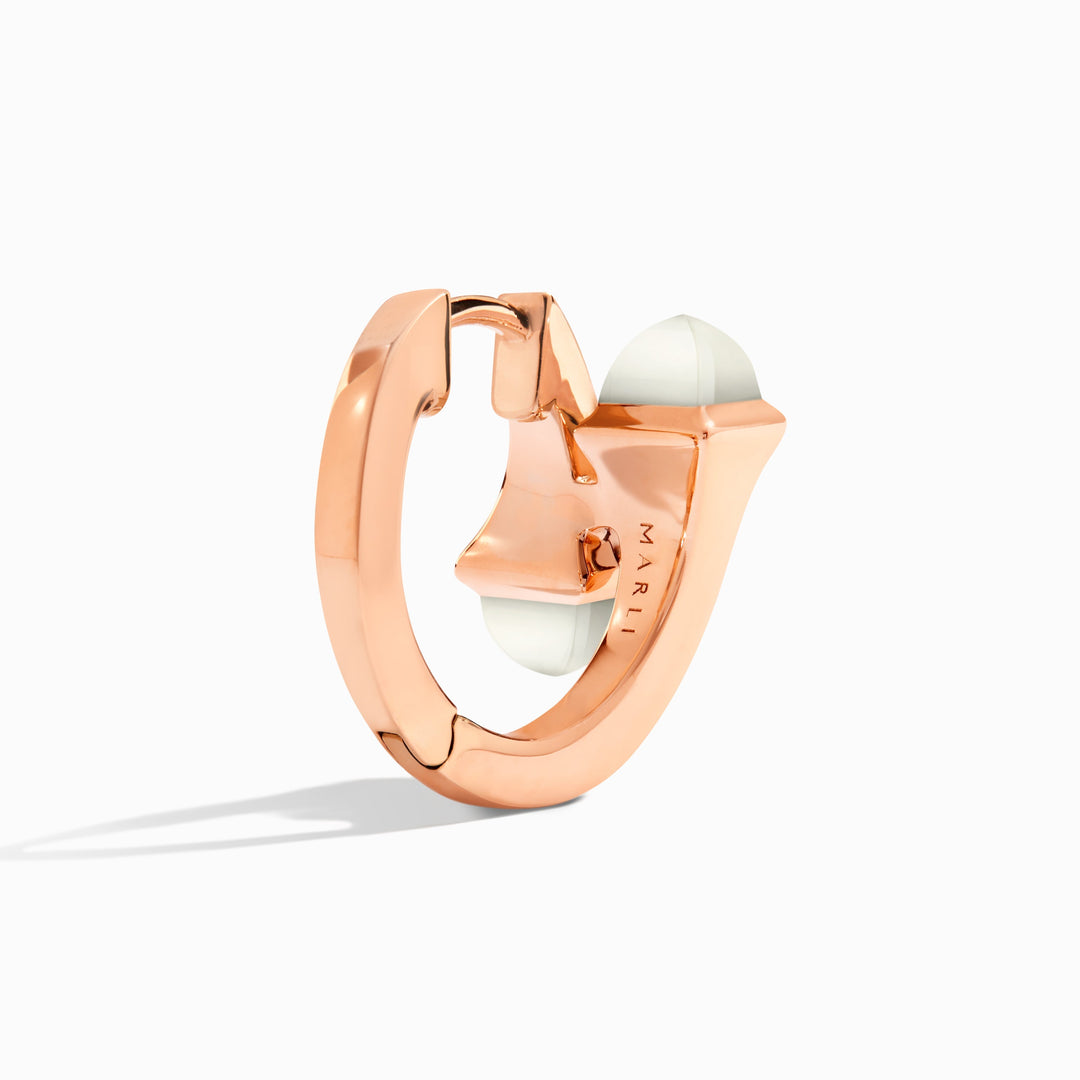 Marli New York Cleo Diamond Huggie Earrings 18K Gold