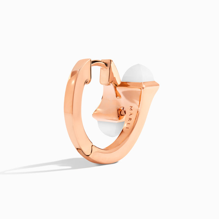 Marli New York Cleo Diamond Huggie Earrings 18K Gold