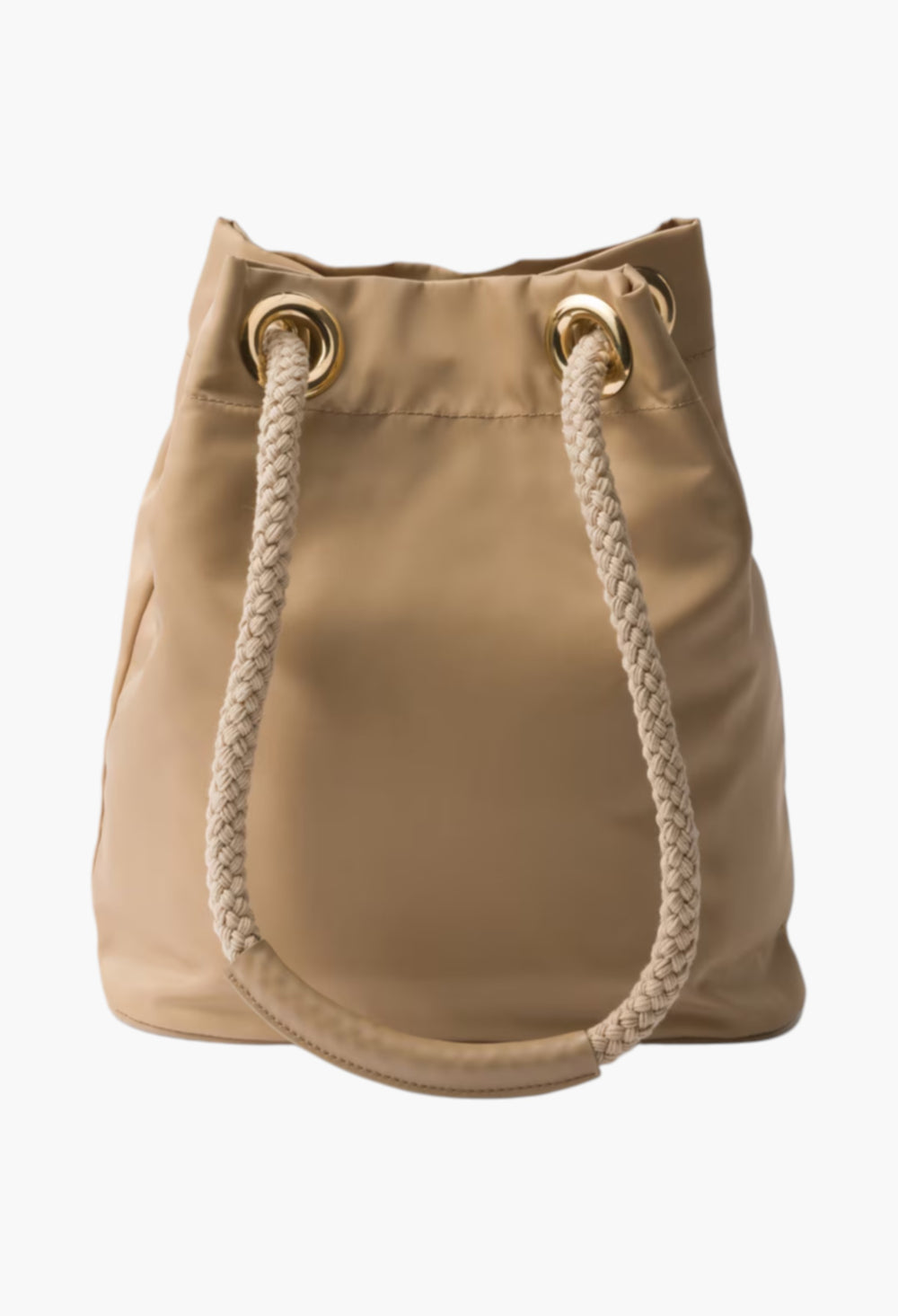 Camel Brown - Prada Mariner Re-Nylon Bucket Bag - GLAM MODA