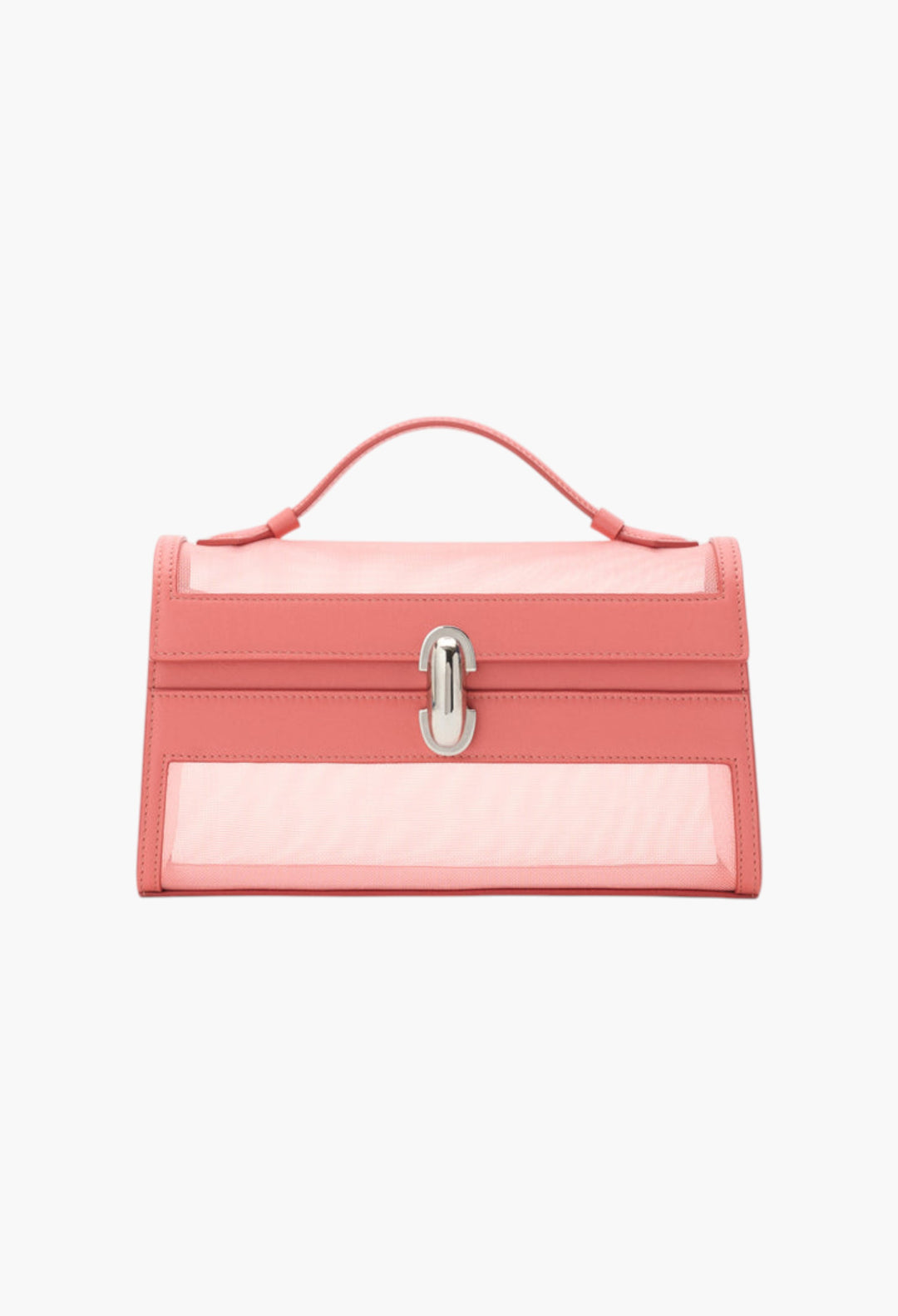 Camellia Mesh With Leather Trim - Symmetry Pochette - GLAM MODA