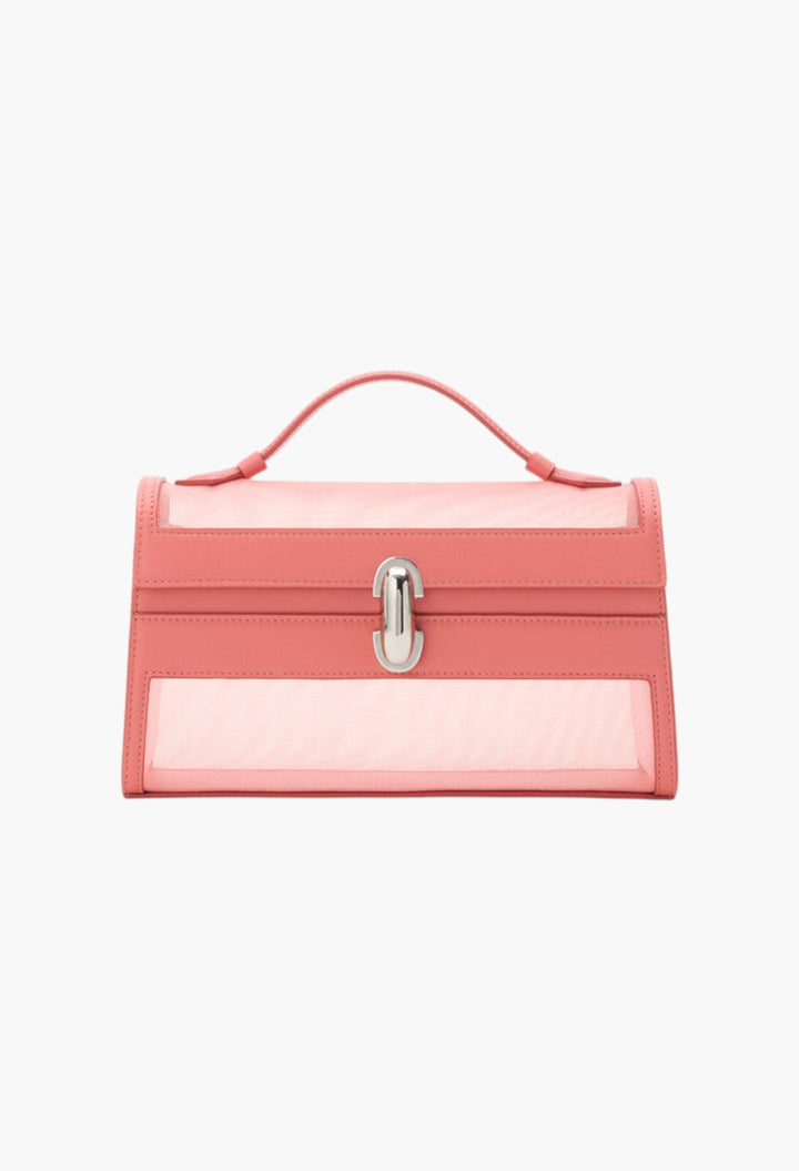 Camellia Mesh With Leather Trim - Symmetry Pochette - GLAM MODA